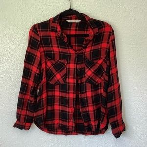 Zara Plaid Top